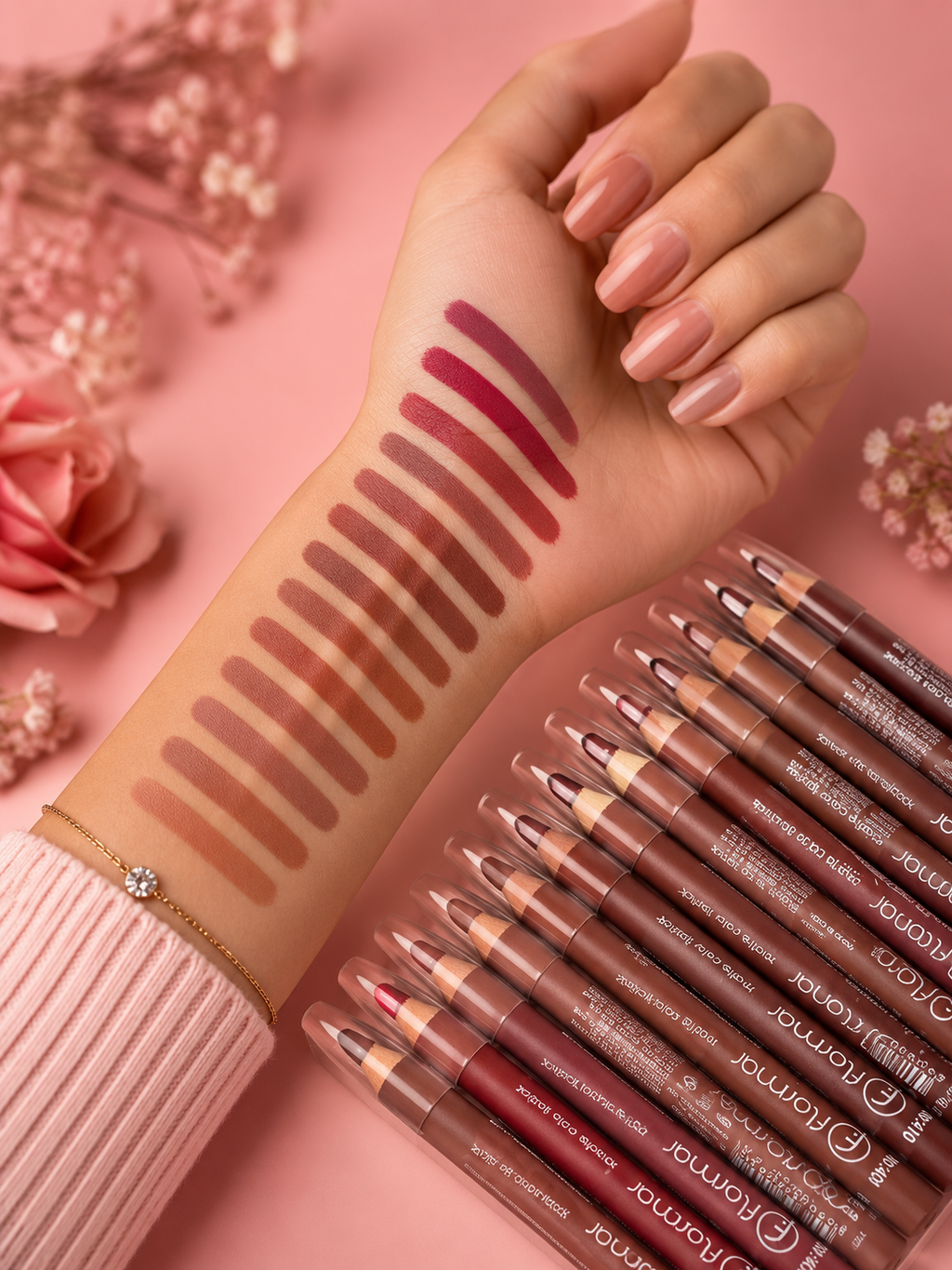 Flormar 12 pcs Lip pencils